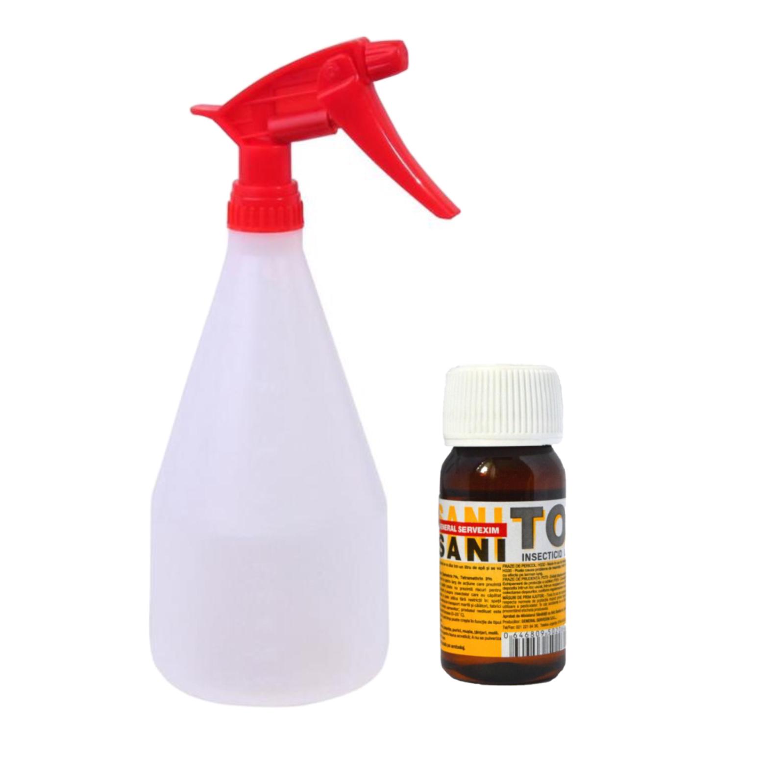 Insecticid universal anti insecte , Sanitox 40 ml cu Pulverizator 1 L